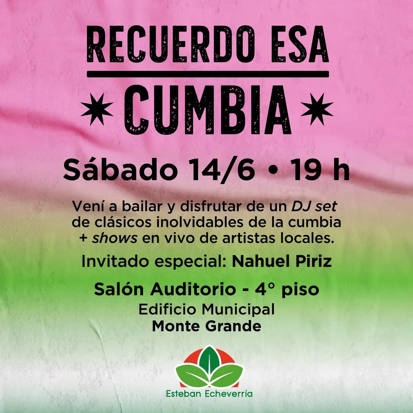 Image from Municipio Esteban Echeverría: 💃🏻🕺🏼 Si te gusta bailar cumbia, vení a disfrutar de una tarde de c...