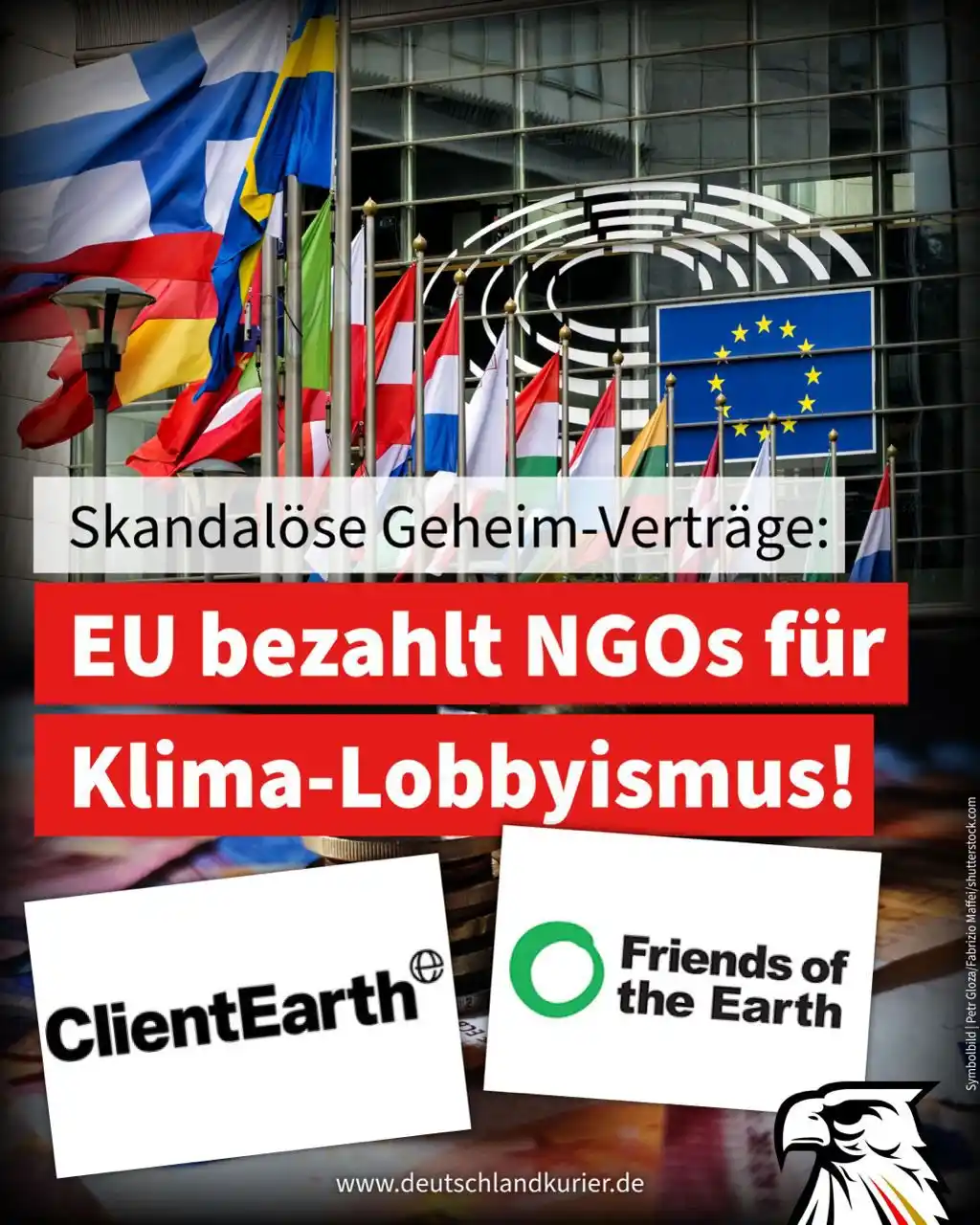 Image from Deutschland-Kurier: Skandalöse Geheim-Verträge: EU bezahlt NGOs für Klima-Lobbyismus!  Rad...