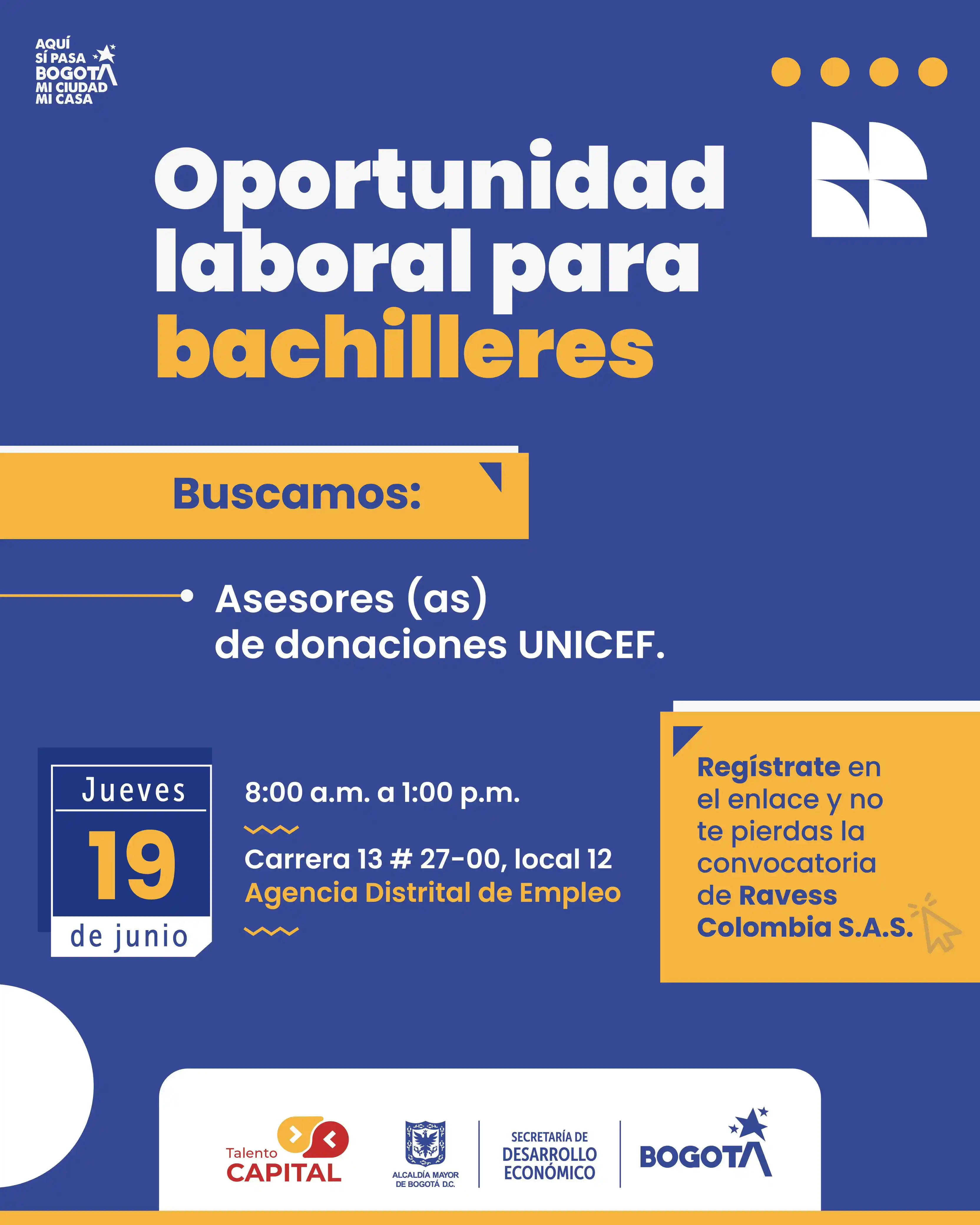 Image from Empleo en Bogotá: ✨ ¿Te apasiona generar impacto social?  Te invitamos a nuestra próxima...