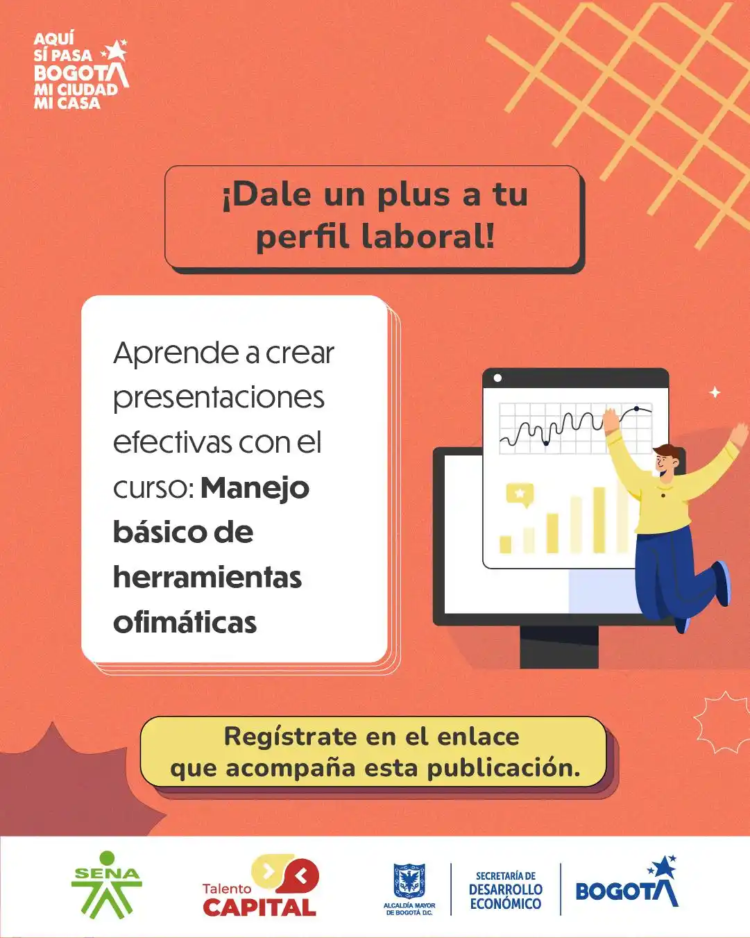 Image from Empleo en Bogotá: 🧑💻 ¿Te cuesta manejar Word, Excel o PowerPoint? ¡Este curso es para...