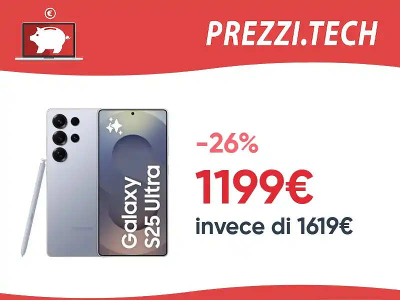 Image from PrezziTech: 📌 Torna il BOOK4 in regalo e il super prezzo! Samsung Galaxy S25 Ultr...
