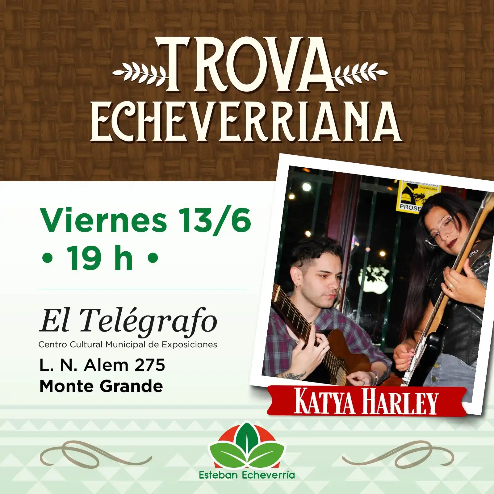 Image from Municipio Esteban Echeverría: ➡️ ¡Vení a disfrutar de Trova Echeverriana! 🎶 En esta oportunidad se ...