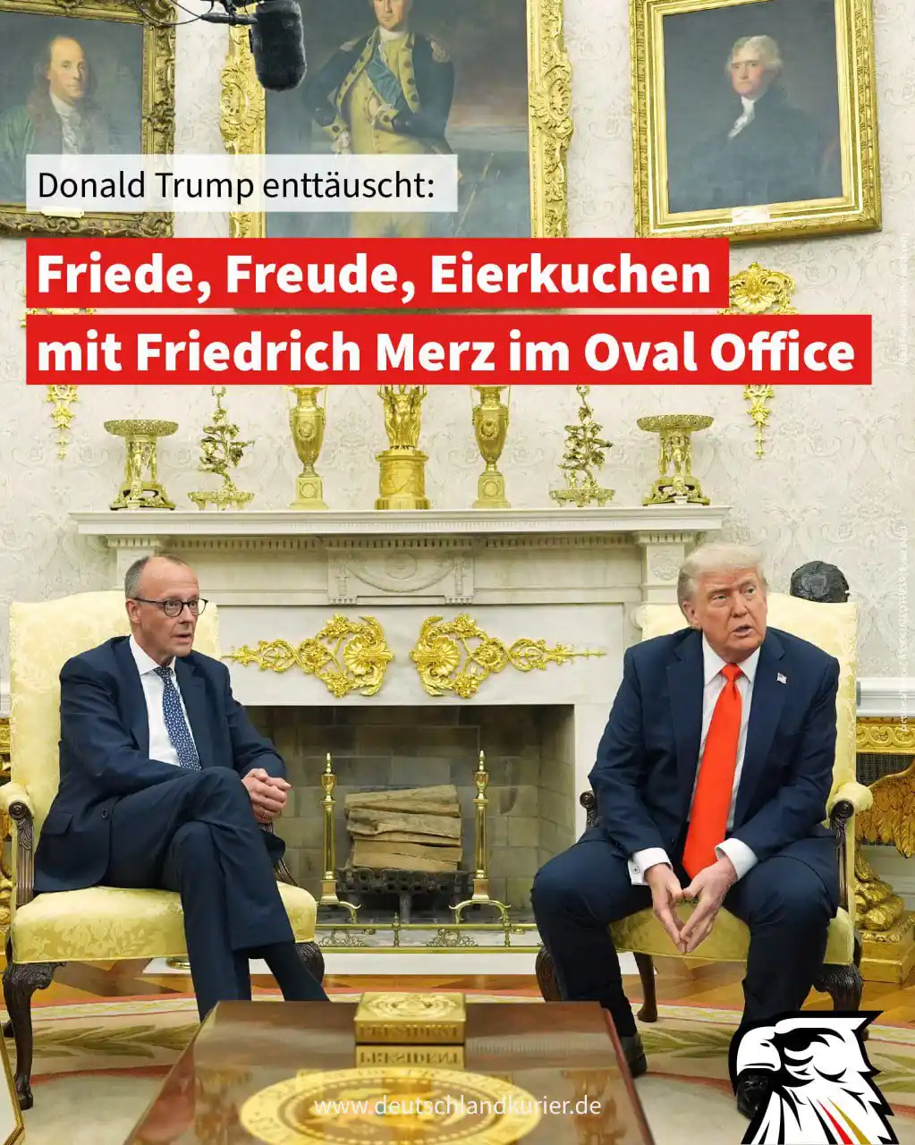 Image from Deutschland-Kurier: WAS UM HIMMELS WILLEN IST MIT DONALD TRUMP LOS?  40 Minuten lang plaud...