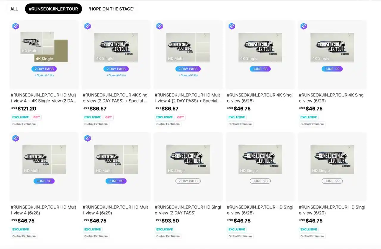 Image from 💜BTS INFO CR🇨🇷: — Weverse | [AVISO] RUNSEOKJIN_EP.TOUR en GOYANG transmisión en vivo e...