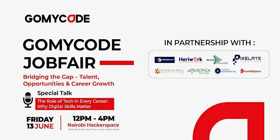 Image from The Tech Hut Community: You're invited to be part of GOMYCODE Career Fair this Friday!   It’s ...