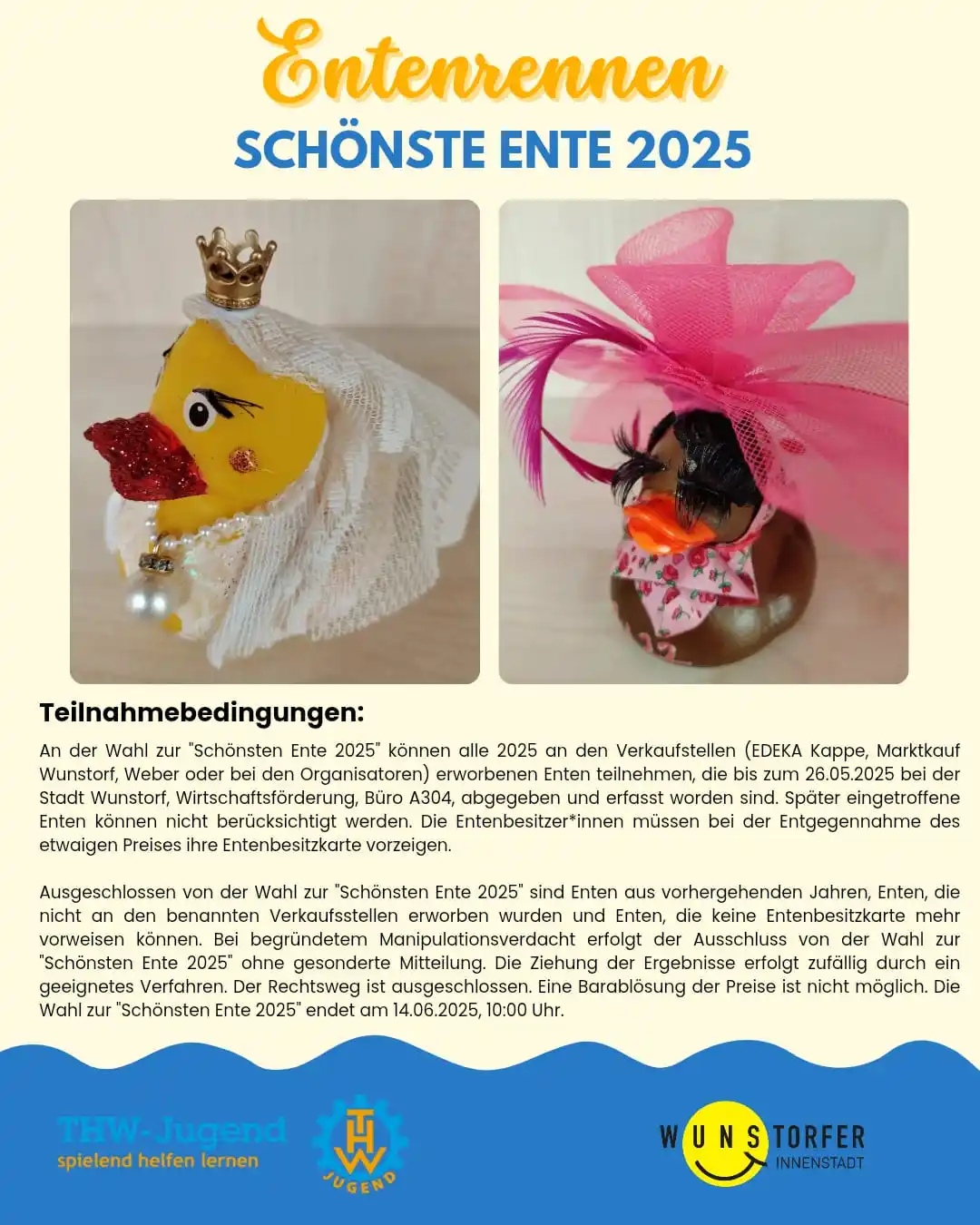 Image from Wunstorfer: Ab Samstag, den 31.05.2025 beginnt die Abstimmung zur "Schönsten Ente ...