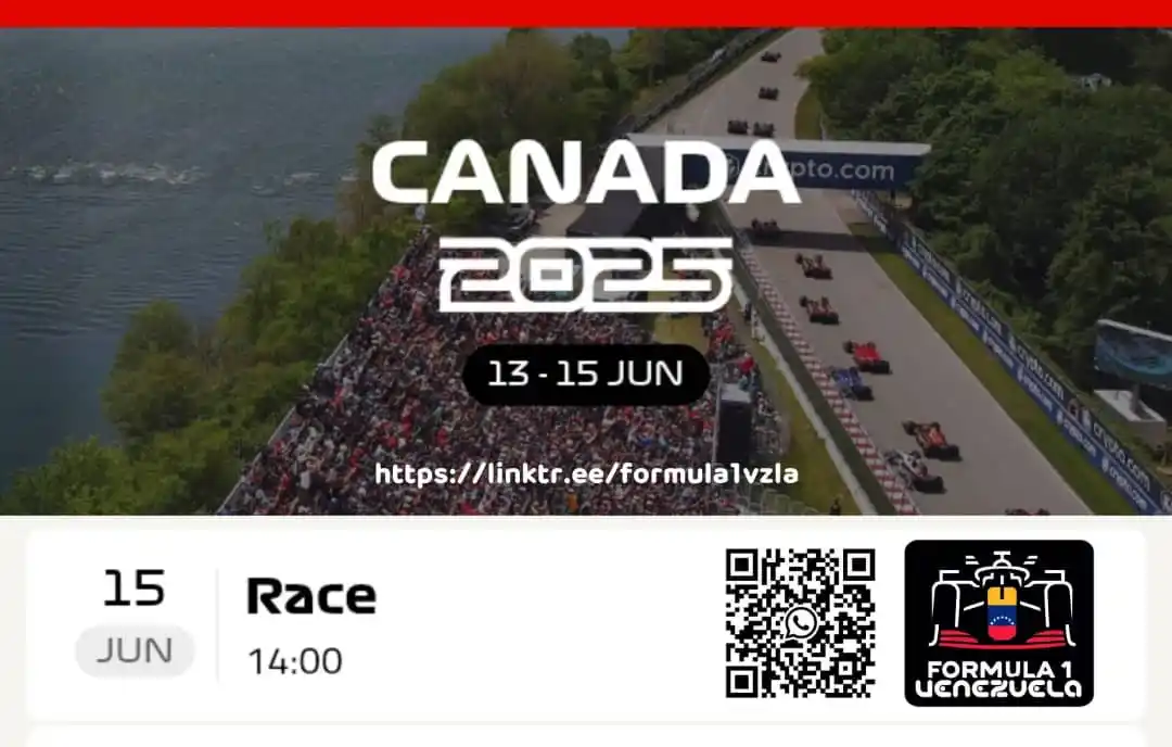 Image from Formula 1 Venezuela 🇻🇪🏁: 🏁 Activos Formuleros..! Gran Premio de Canadá 🇨🇦 🏁 Horarios para ...