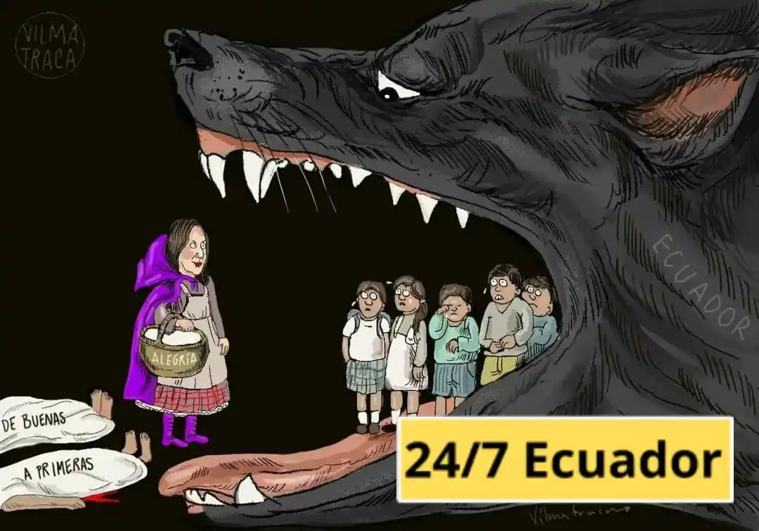 Image from 24-7 ECUADOR: Al ser preguntada sobre una pareja que fue asesinada a la salida de un...
