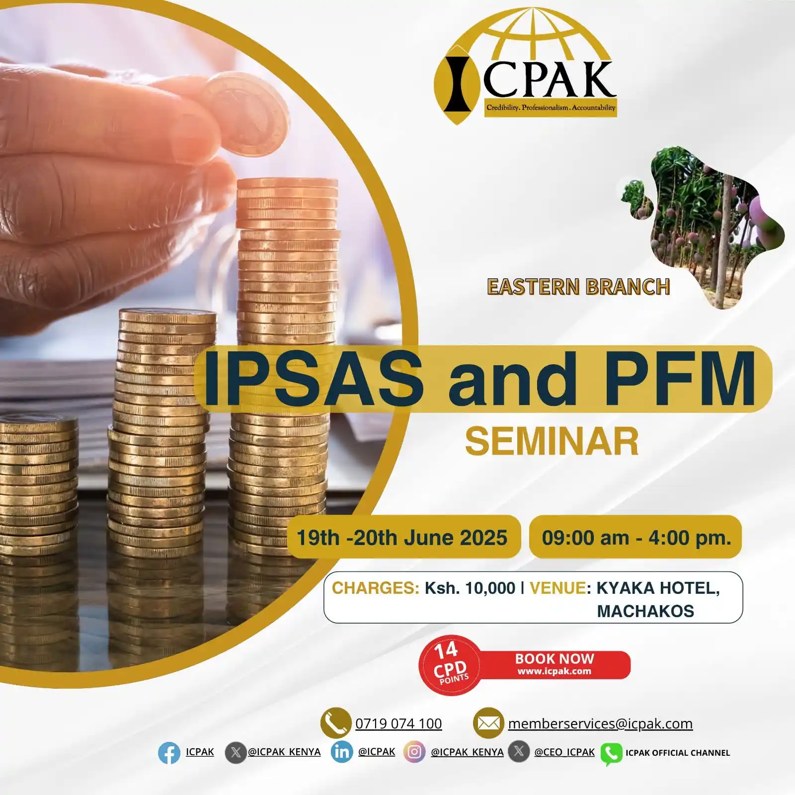 Image from ICPAK OFFICIAL CHANNEL: Are you aware of the exemptions and timelines available under IPSAS 33...