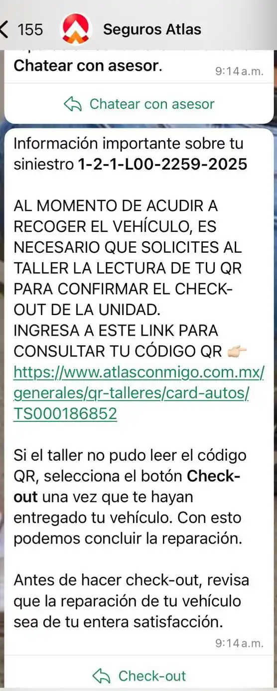 Image from L.S.C 🇲🇽💀: Aten Seguros Atlas está terminado el vehículo 🚗 a lo cual su taller n...