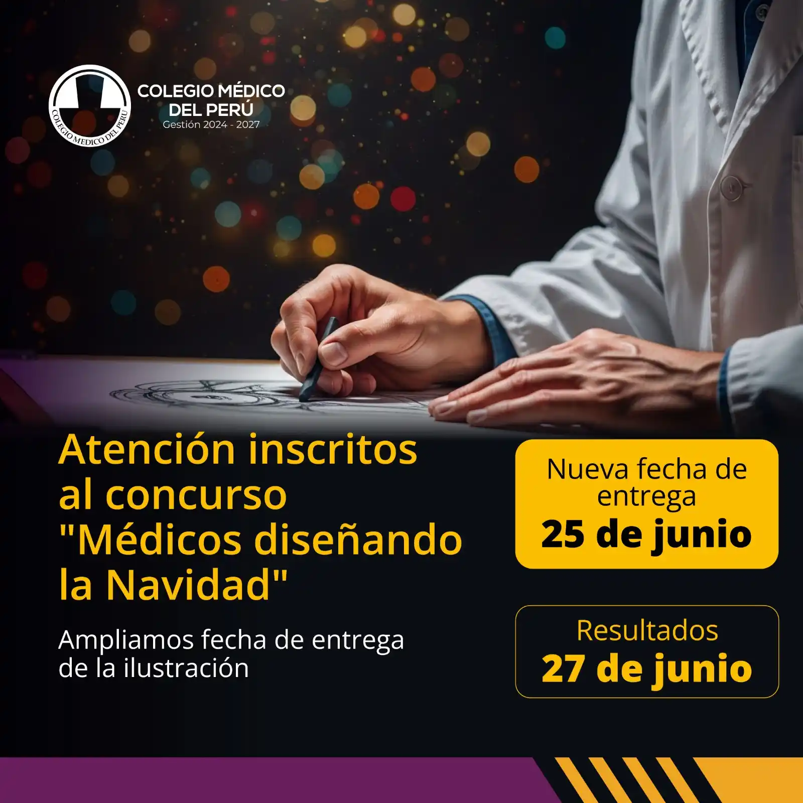 Image from Colegio Médico del Perú: ¡Atención, médicos inscritos! 📣 🎄   Si te inscribiste hasta hoy 19 d...