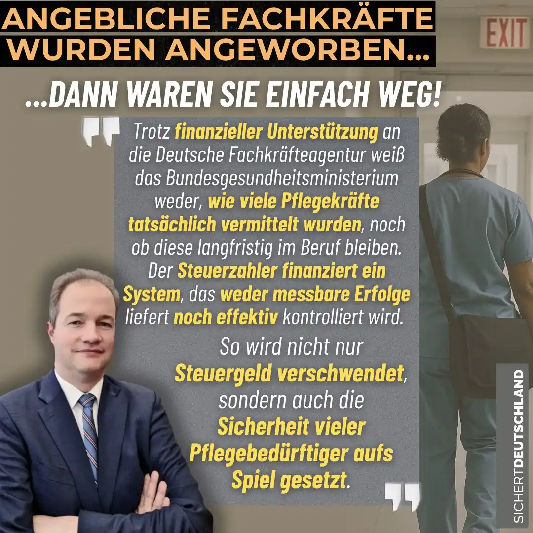 Image from Martin Sichert Infokanal: Bundesregierung betreibt planlose Anwerbungspolitik im Gesundheitswese...