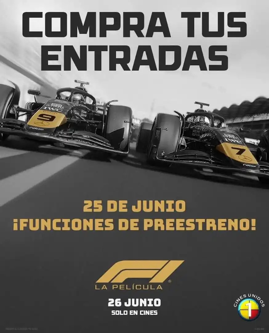 Image from Formula 1 Venezuela 🇻🇪🏁: Compra tus entradas en *CINES UNIDOS*  https://www.cinesunidos.com...