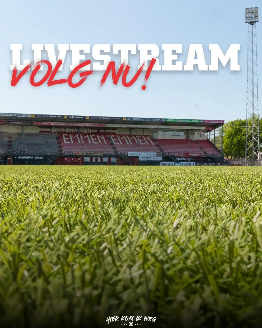 Image from FC Emmen: De 🏗️ werkzaamheden aan het veld zijn begonnen!   Volg het op de voet...