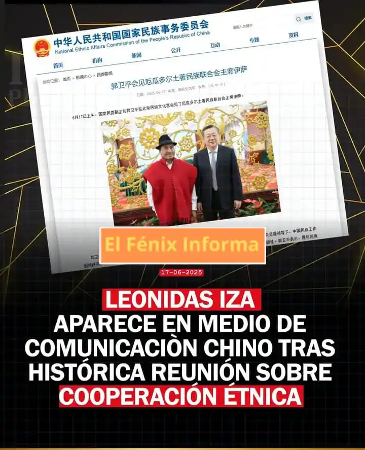 Image from El FENIX INFORMA: En un hecho sin precedentes para el movimiento indígena ecuatoriano, e...