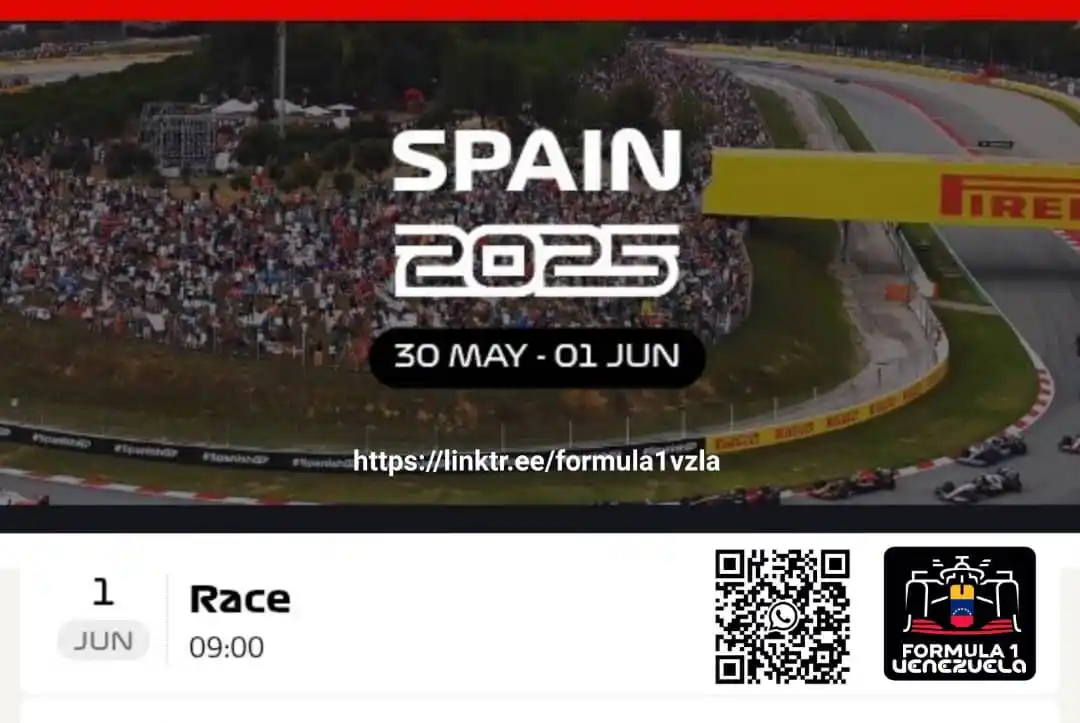 Image from Formula 1 Venezuela 🇻🇪🏁: Gran Premio de España 🇪🇸 🏁  Horarios para Venezuela ⏰ 🇻🇪  <a clas...
