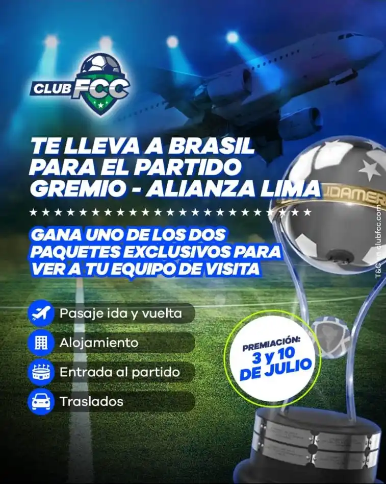Image from RPP Noticias: *¡HINCHA BLANQUIAZUL, ESTA ES TU OPORTUNIDAD! 🏁💙 VIAJA CON TU EQUIPO...