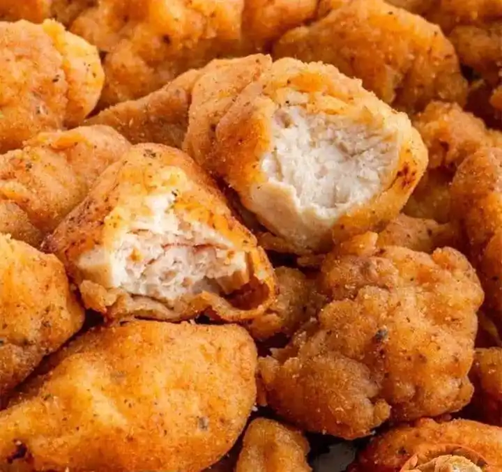 Image from Delicious 😋Food Recipes: Homemade KFC Popcorn Chicken YAY OR NAY! Ingredients 2 large chicken...