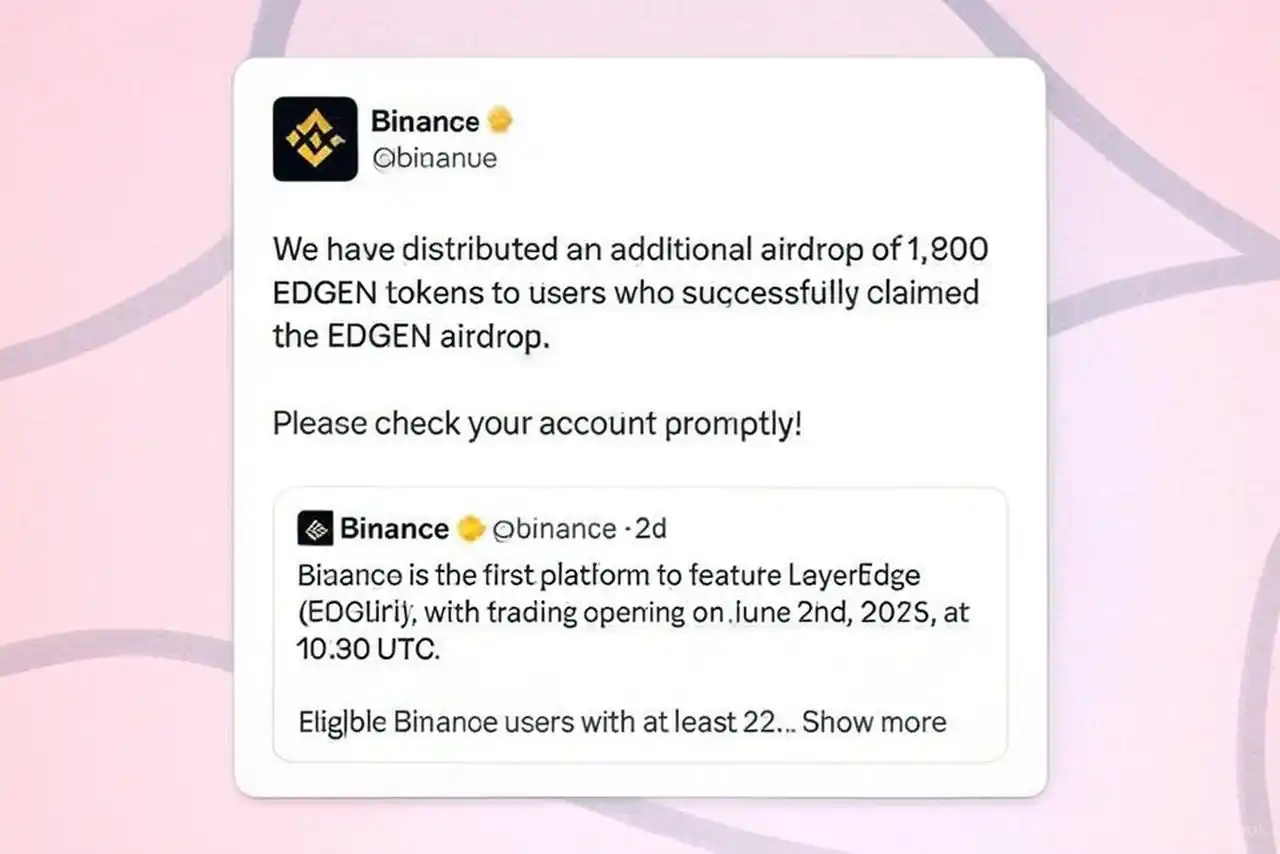 Image from CRYPTO ₿UZZ 📈🌟💰: 📣 If you claim EDGEN, you have received additional 1860 EDGEN ($30) t...