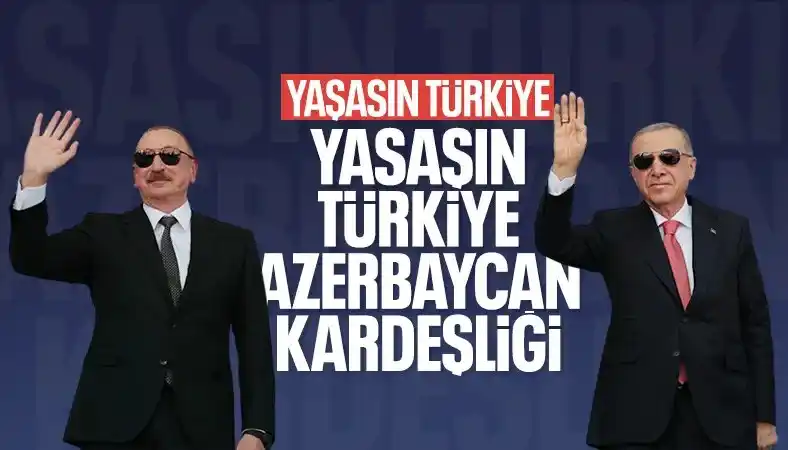 Image from Ensonhaber: İlham Aliyev: Yaşasın Türkiye Azerbaycan kardeşliği https://www.ensonh...