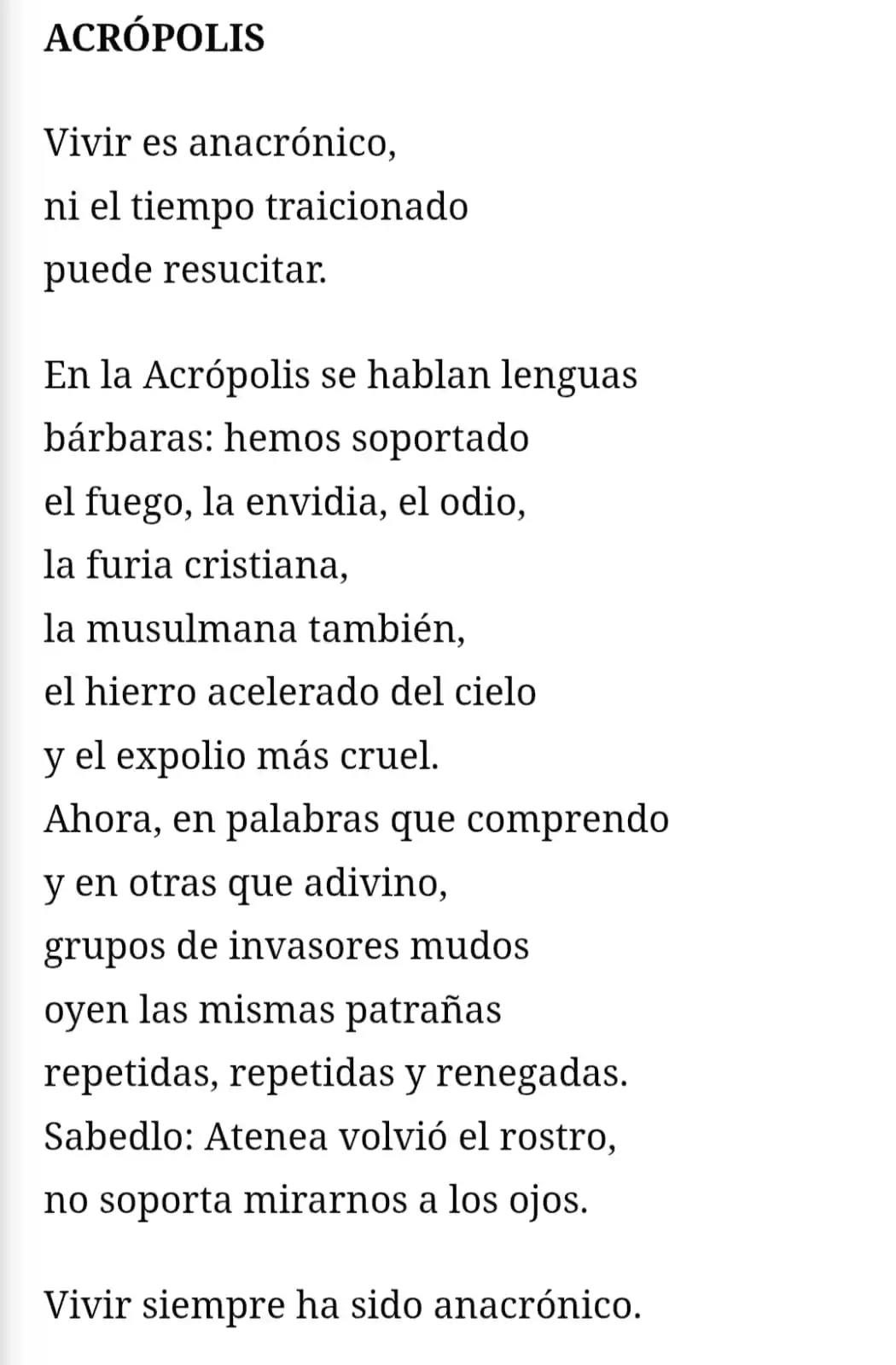Poesía Arrinconada post