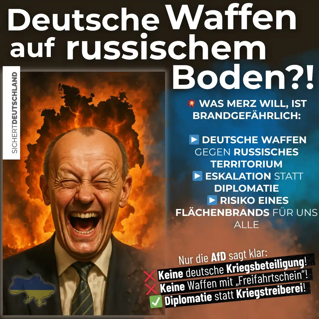 Image from Martin Sichert Infokanal: Merz' unersättliche Kriegslust 🚀  Erneute Kriegseskalation in Sicht: ...