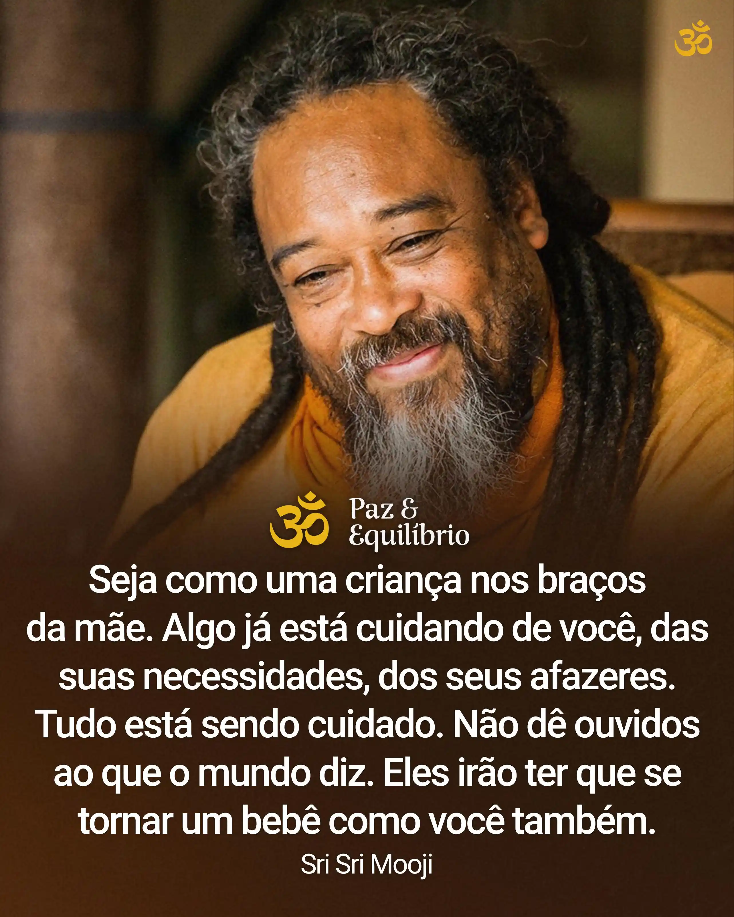 Image from PORTAL PAZ & EQUILÍBRIO ® ૐ: Seja como uma criança nos braços da mãe. Algo já está cuidando de você...