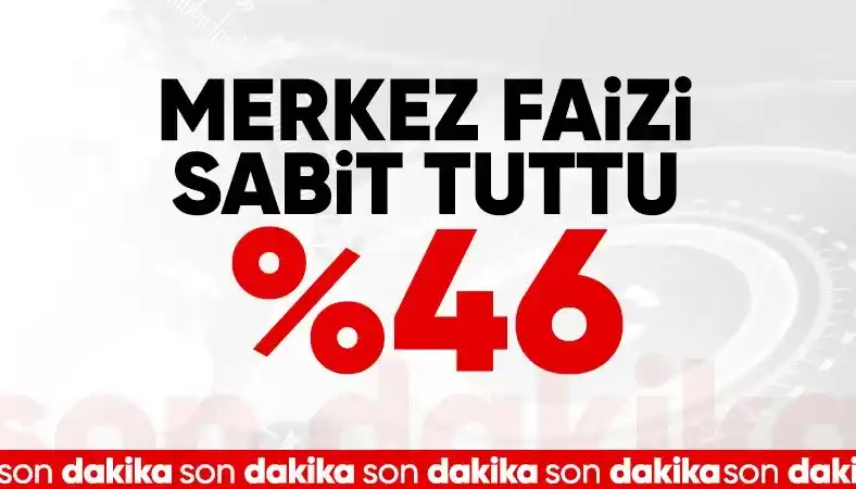 Image from Ensonhaber: SON DAKİKA: TCMB, Haziran 2025 politika faizini yüzde 46'da sabit tutt...