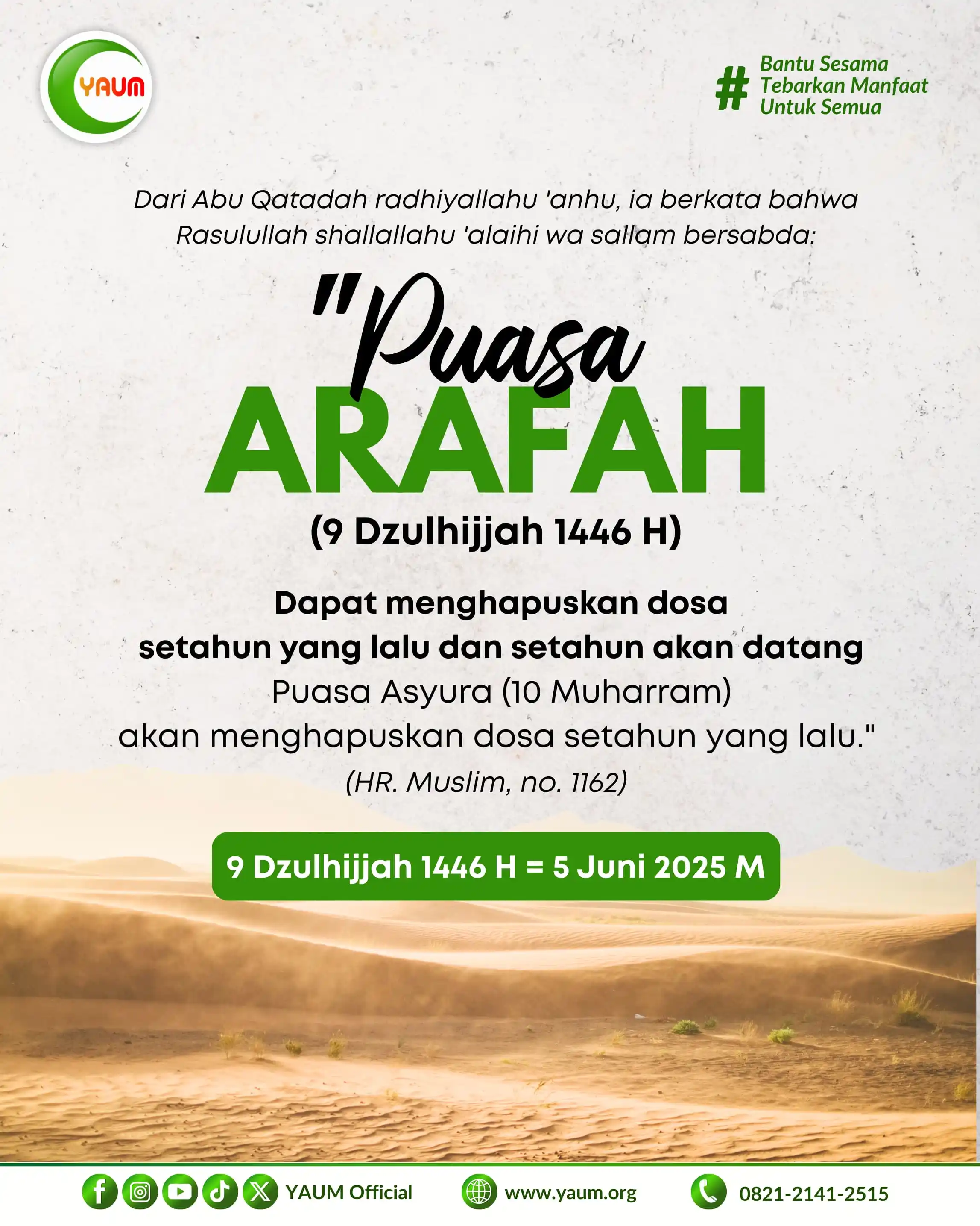 Image from Sedekah Subuh YAUM: Subhanallah, betapa besar kasih sayang Allah. Puasa Arafah bukan sekad...