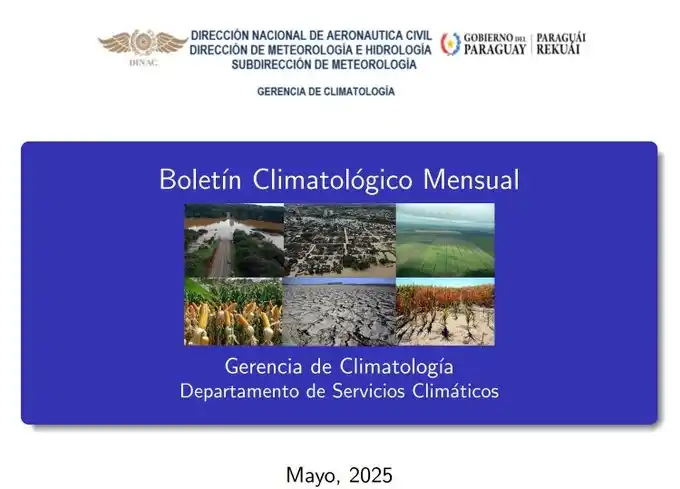 Image from DMH-DINAC_Paraguay: Te presentamos  el resumen Climatológico del mes de mayo. Para más inf...