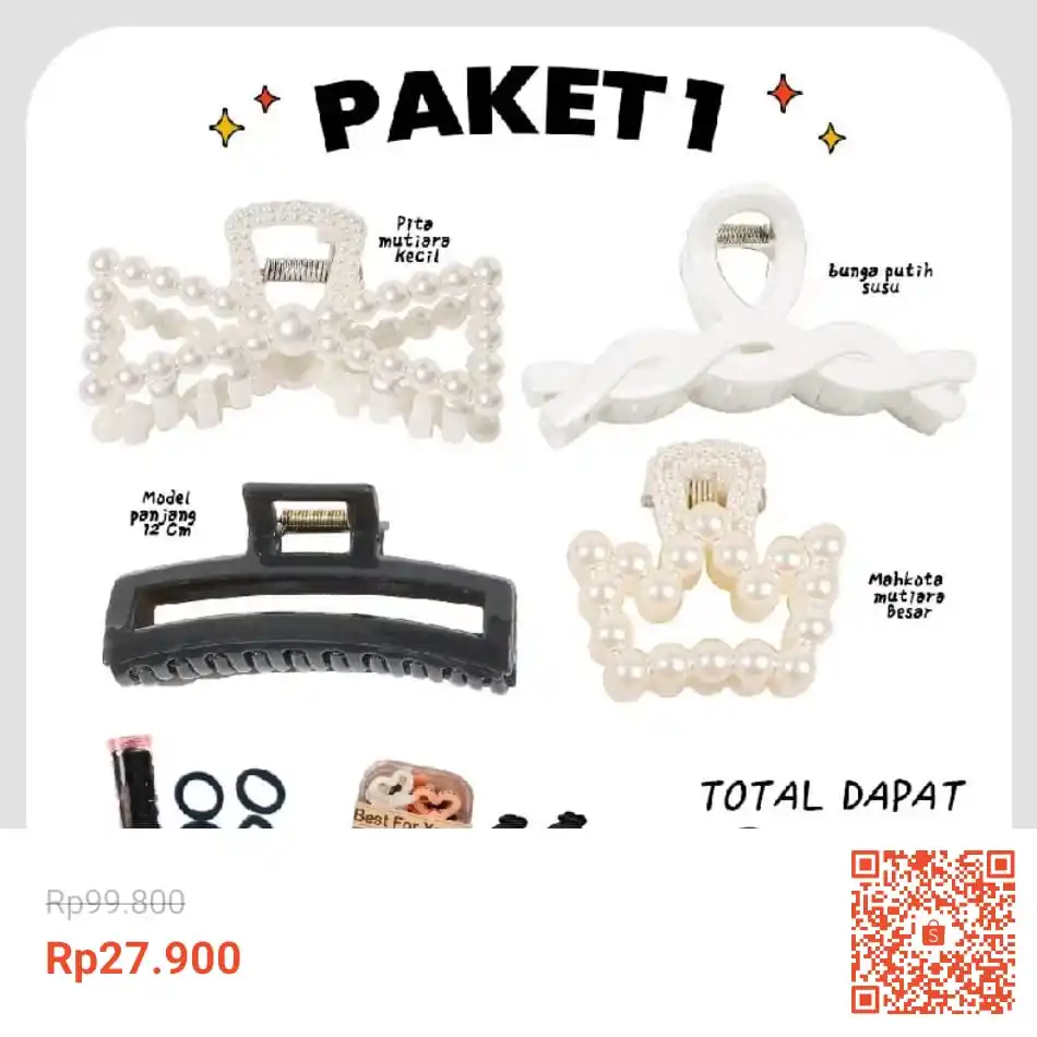 Image from INFO PROMO RACUN SHOPEE DISKON KODE VOUCHER SPILLTIKTOK TOKOPEDIA TIKTOK BLIBLI LAZADA RECEH CUAN: Temukan BONBOX Paket Jepitan Korea Bando Ikat Rambut Jepitan Poni Pin ...