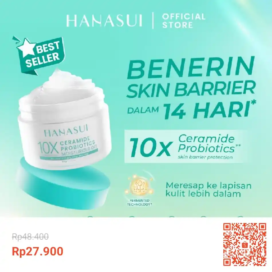 Image from INFO PROMO RACUN SHOPEE DISKON KODE VOUCHER SPILLTIKTOK TOKOPEDIA TIKTOK BLIBLI LAZADA RECEH CUAN: Temukan Hanasui Ceramide Probiotics Moisturizer Gel - Pelembab Ringan ...