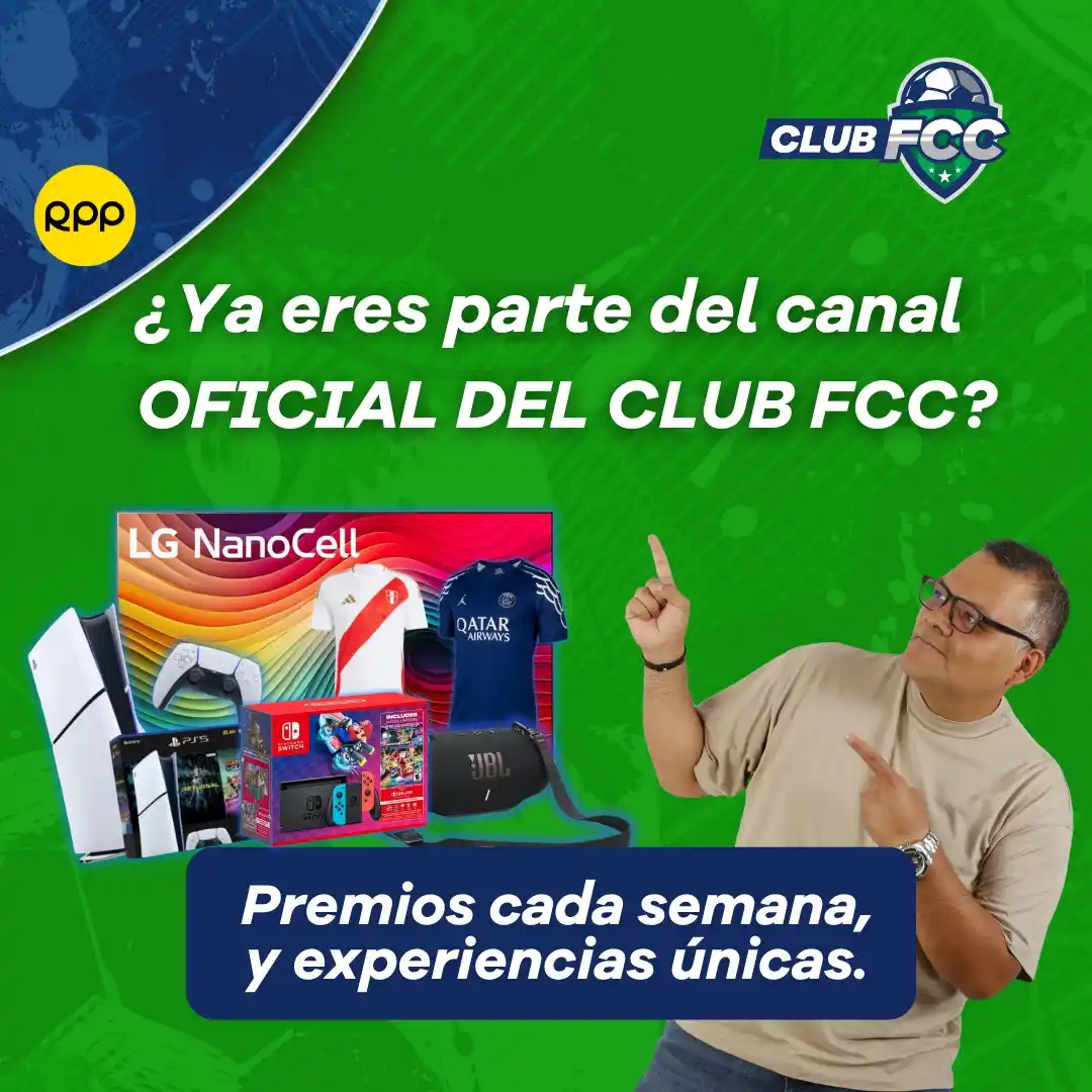 Image from RPP Noticias: "*💥 ¡ÚNETE A NUESTRO CANAL DE DIFUSIÓN DEL CLUB FCC! 💥* Entérate de ...