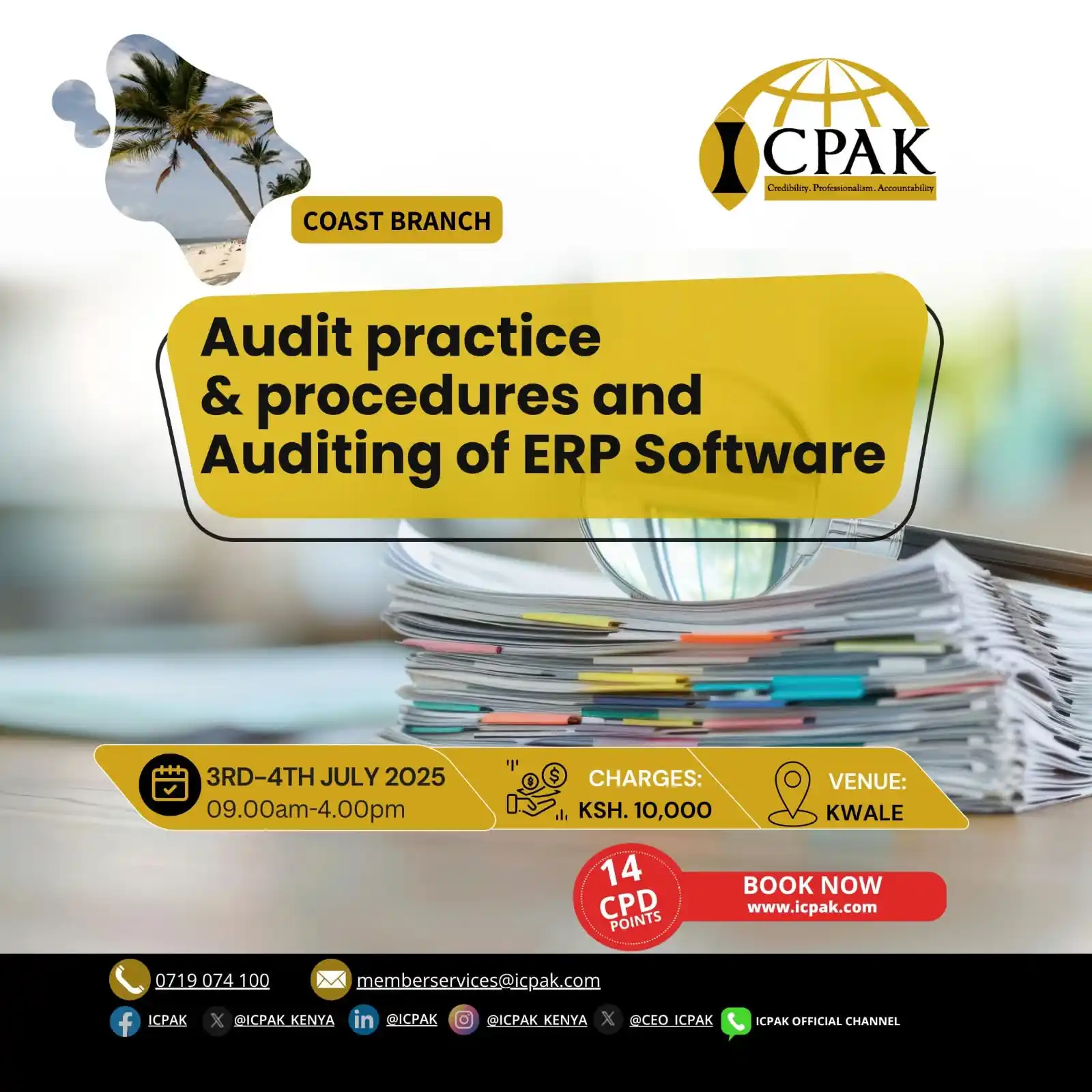 Image from ICPAK OFFICIAL CHANNEL: Want to sharpen your understanding of ERP audit trails, system risks, ...
