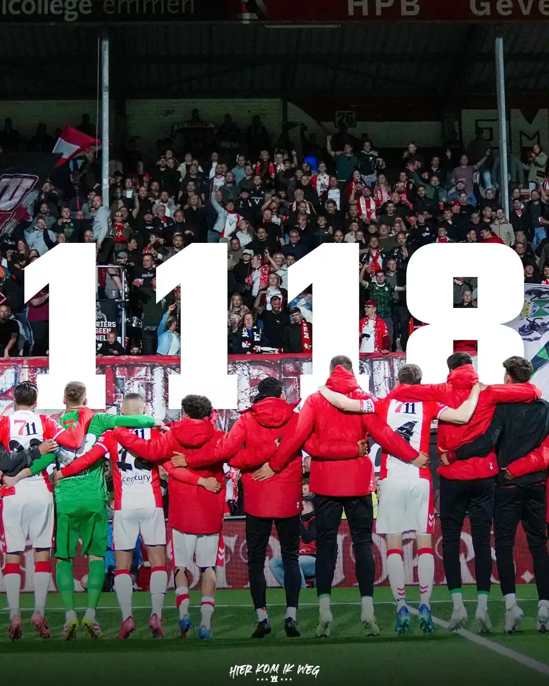 Image from FC Emmen: Wat een 𝐬𝐭𝐞𝐮𝐧, 𝐄𝐦𝐦𝐞𝐧𝐚𝐫𝐞𝐧! 👏  𝟏𝟏𝟏𝟖 verlengers in 𝟏�...
