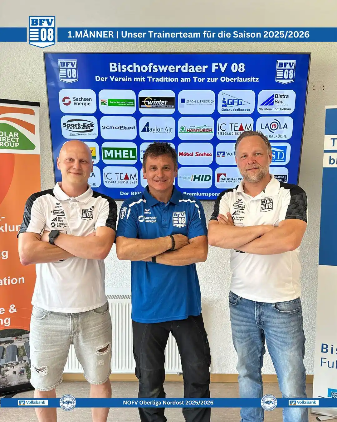 Image from Bischofswerdaer FV 08: 1.MÄNNER | Unterstützung für Cheftrainer Frank Rietschel 🔵⚽️⚪️ …  Nac...