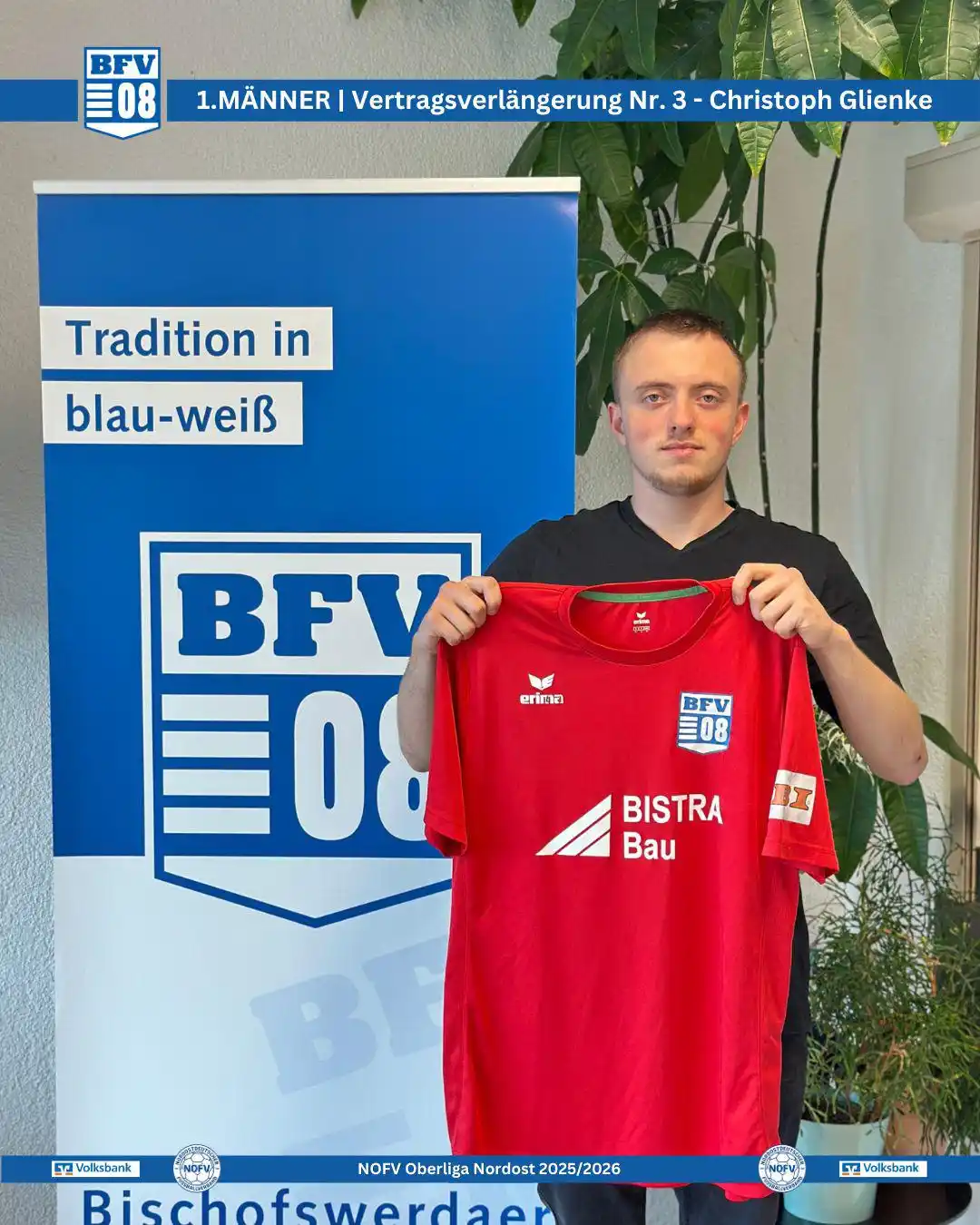Image from Bischofswerdaer FV 08: 1.MÄNNER | Vertragsverlängerung die Dritte 🔵⚽️⚪️ … ✍️ Nach ein paar ...