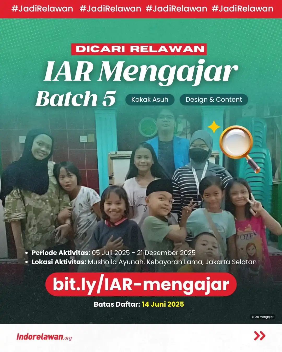 Image from Indorelawan: Ada ruang tumbuh, ada anak-anak yang butuh disemangati, dan ada kamu y...