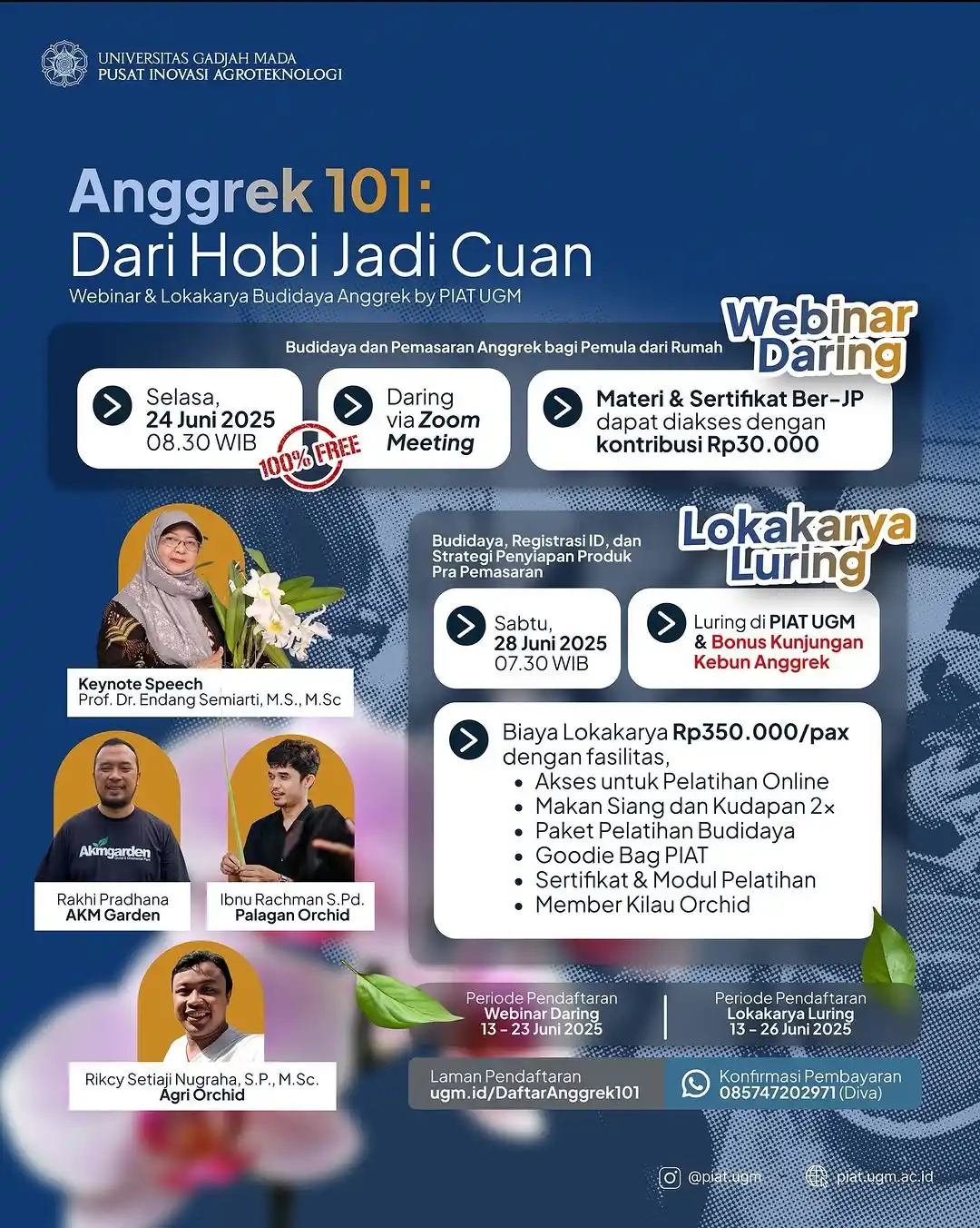 Image from 1001 Kegiatan UGM: *🌸 Anggrek 101: Dari Hobi Jadi Cuan!* Punya anggrek di rumah tapi bin...