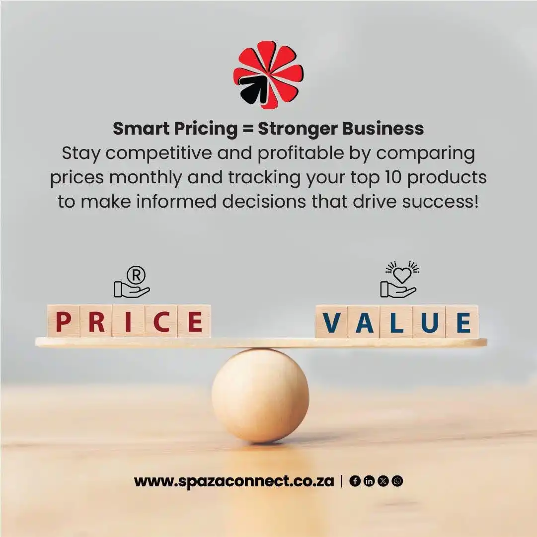 Image from SpazaConnect: Financial Literacy Focus Price comparison is a powerful business tool...