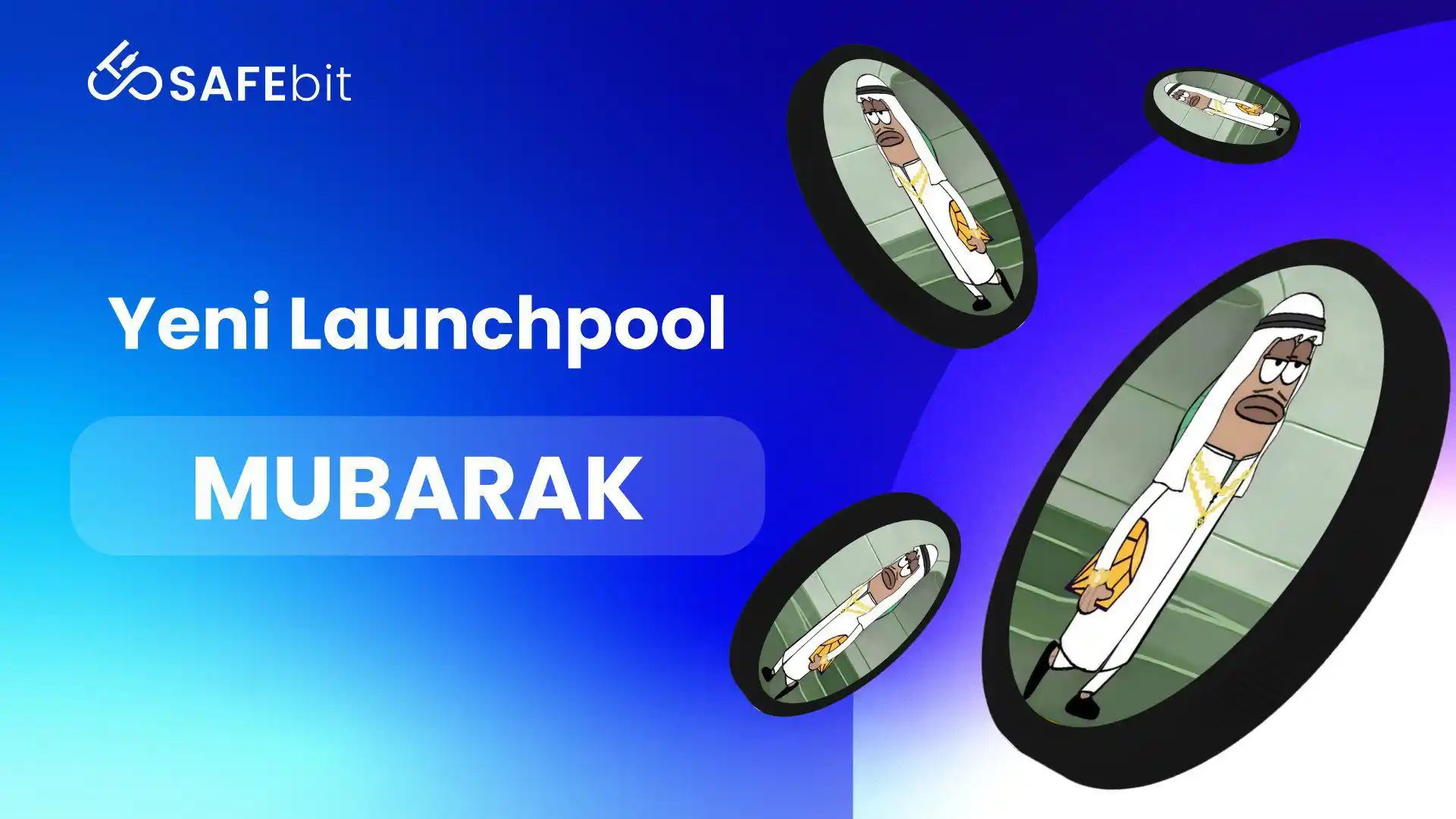 Image from SAFEbit: ⏳ Geri sayım başladı!   MUBARAK Launchpool’u için son 2 saat! 💙...