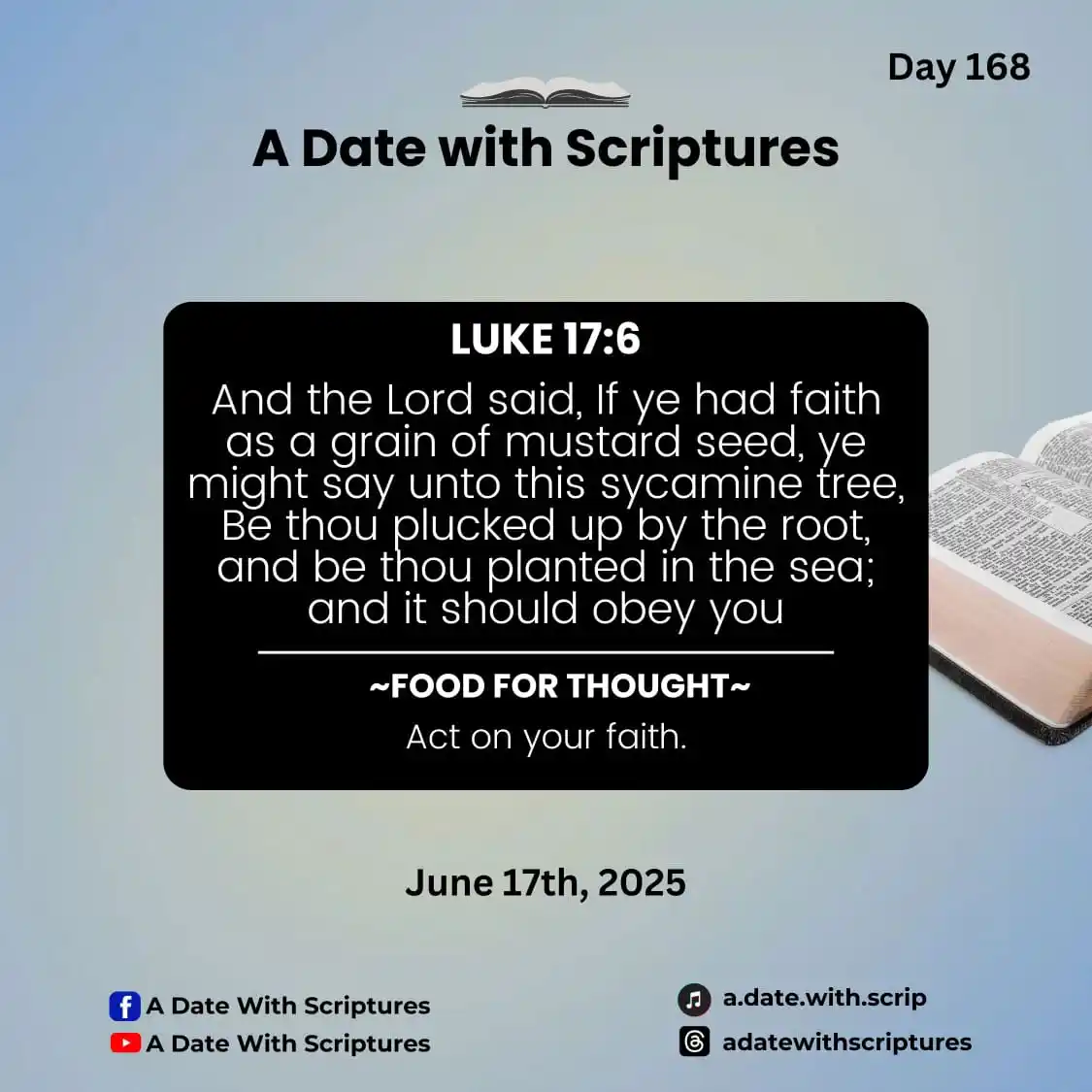 A Date With Scriptures post
