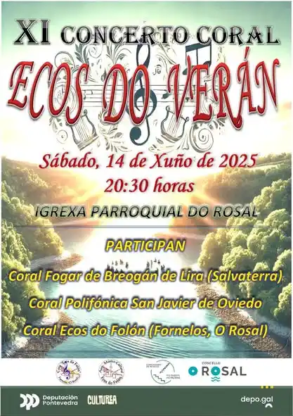 Image from Concello do Rosal: 🎶 Hoxe soa a música no Rosal co concerto <a class="text-blue-500 hove...