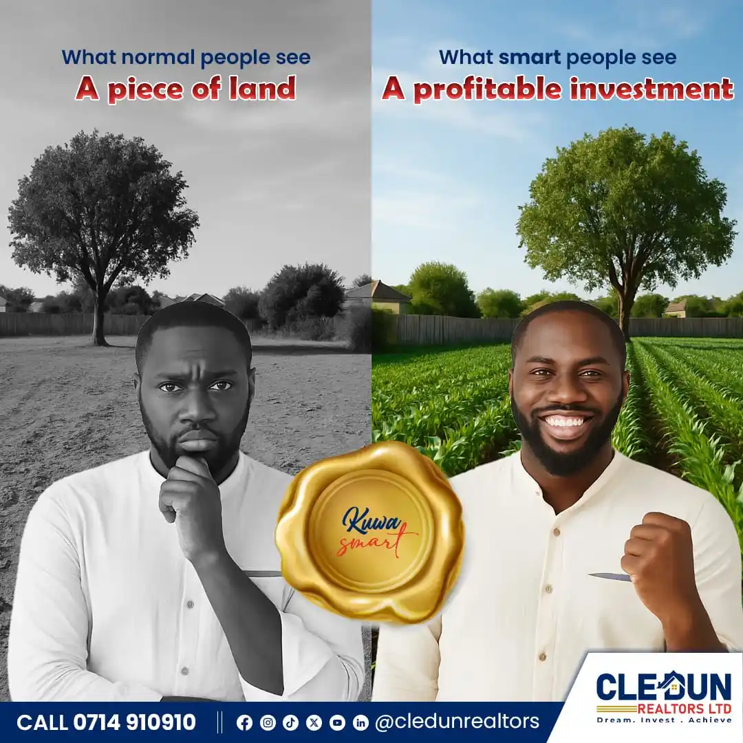 Image from CLEDUN REALTORS LTD: *Kuwa mjanja!* 😃 A plot of land gives you *_numerous investment oppor...