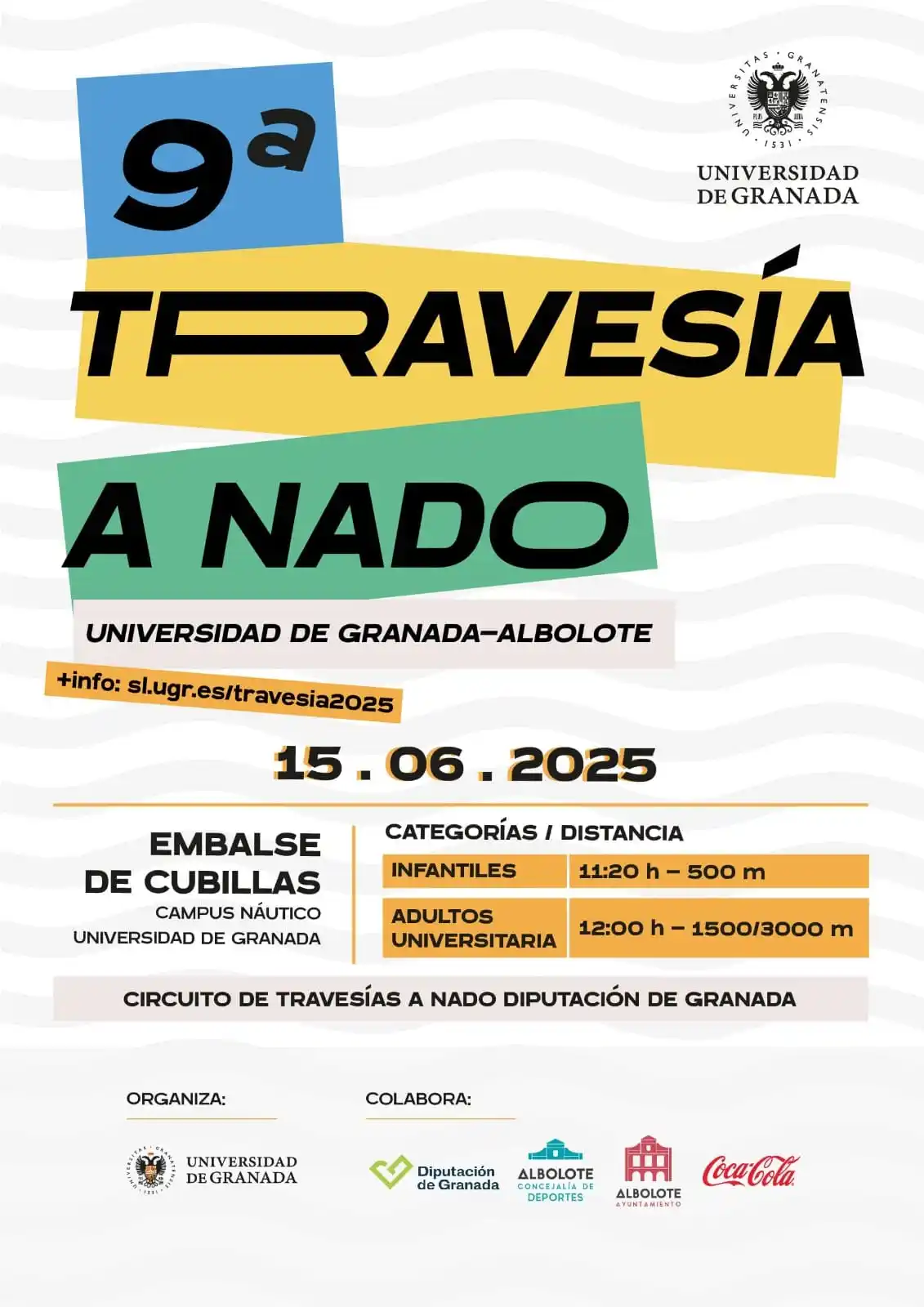 Image from Albolote Información: ¡🏊‍♂️🌊 Llega la 9ª TRAVESÍA A NADO UGR-ALBOLOTE! 🌊🏊‍♀️  ¿Te apasio...