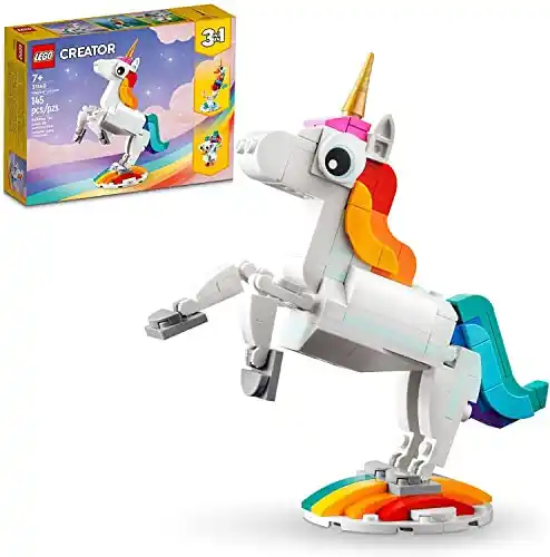 Image from Ofertones México : ¡MAGIA EN CONSTRUCCIÓN! LEGO® CREATOR 31140 UNICORNIO MÁGICO 🦄✨ Amazo...