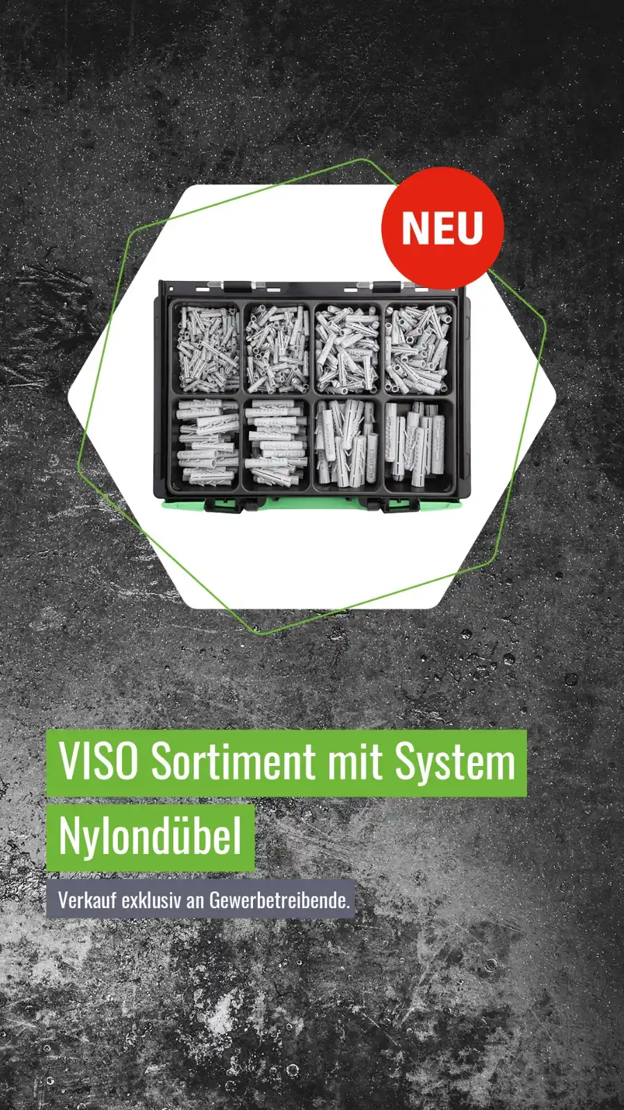 Image from RECA NORM: Mit dem Sortimentskoffer Nylondübel RND VISO 4.4.1 T hast du alles par...