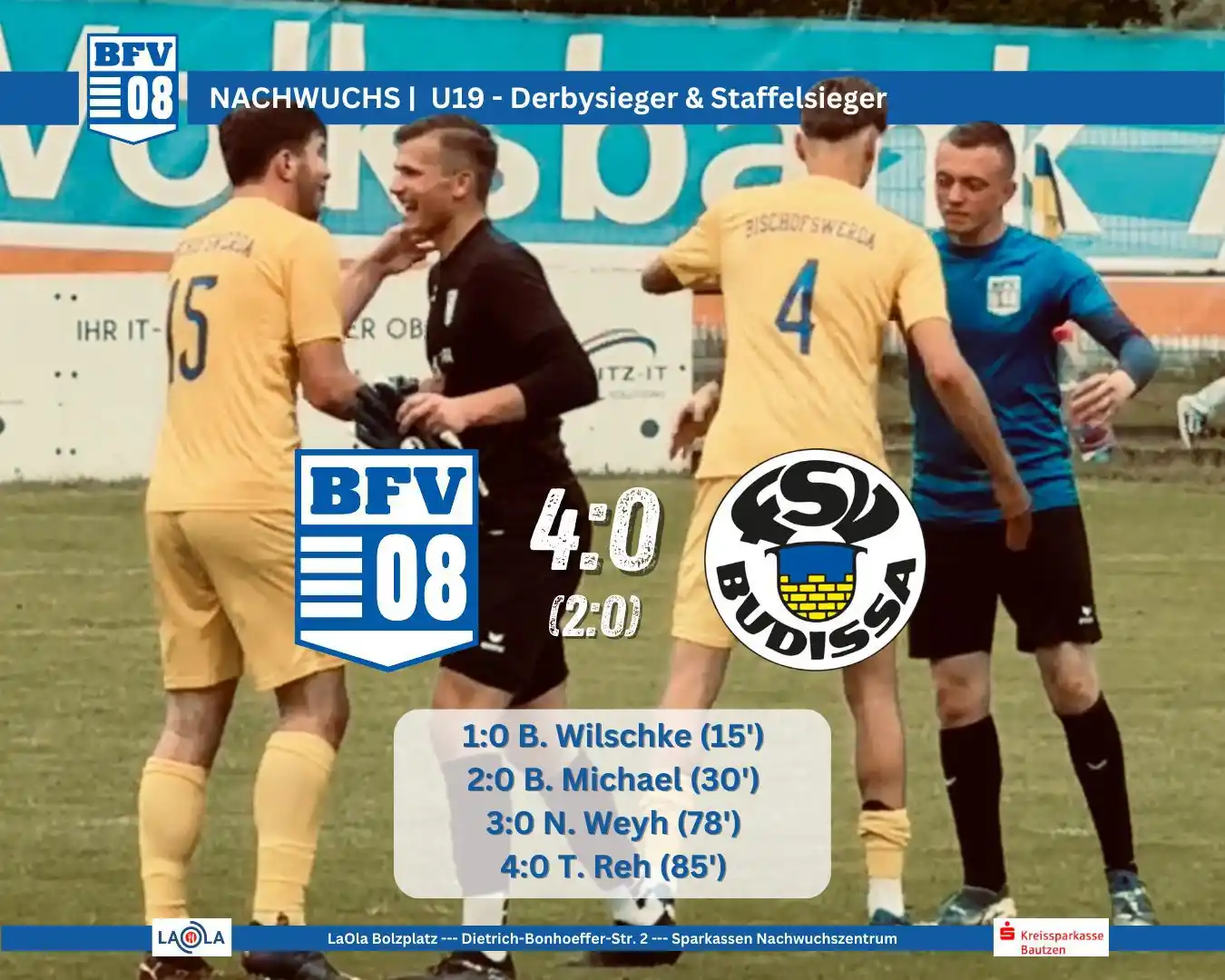 Image from Bischofswerdaer FV 08: NACHWUCHS | U19 - „Derbysiege schmecken besonders gut“ 🔵⚽️⚪️ … 🎙️ …...