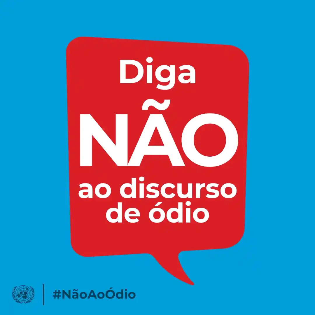 Image from NacoesUnidas: O discurso de ódio pode ter consequências reais para pessoas e comunid...
