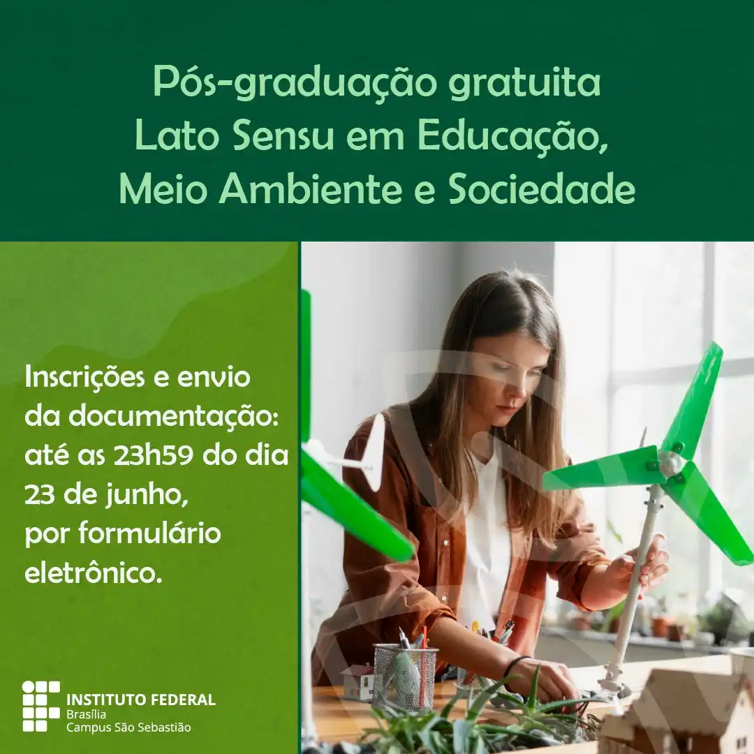 Image from IFB Informa: *O IFB Campus São Sebastião está com inscrições abertas até o dia 23 p...